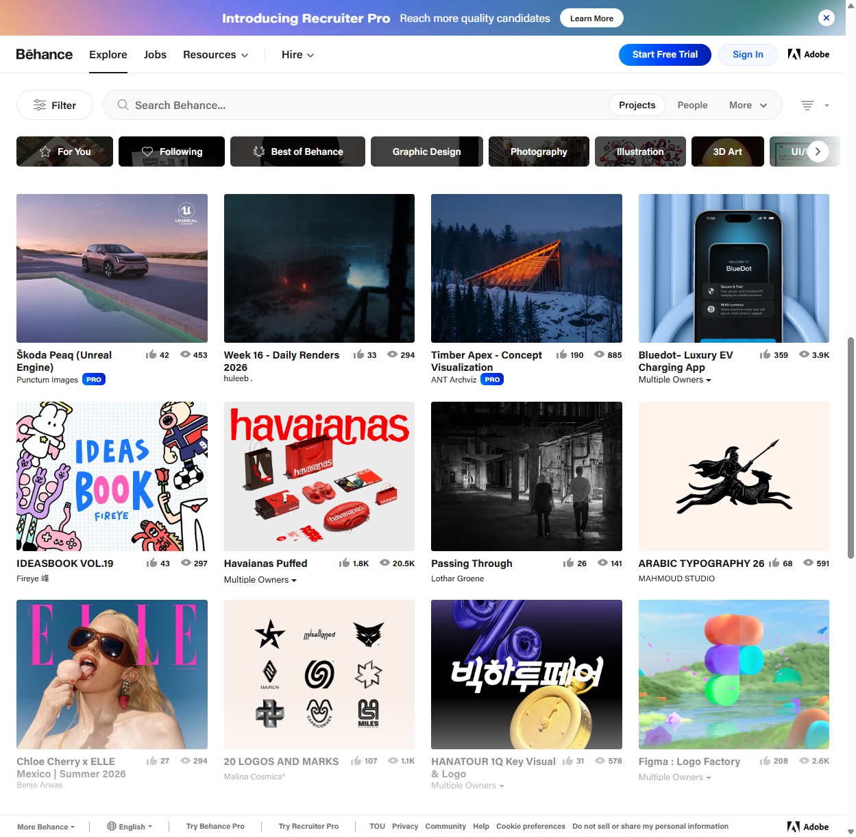 Ảnh chụp Behance chính thức cho portfolio digital art phần 8