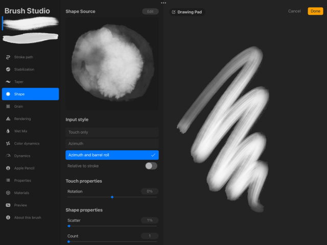 Procreate 5.4 Brush Studio: Tự tạo cọ chuyên nghiệp từ A-Z